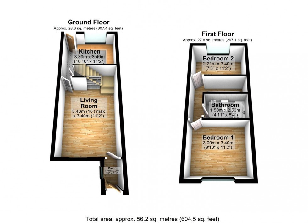 Floorplan for Fiveways Close, Cheddar
