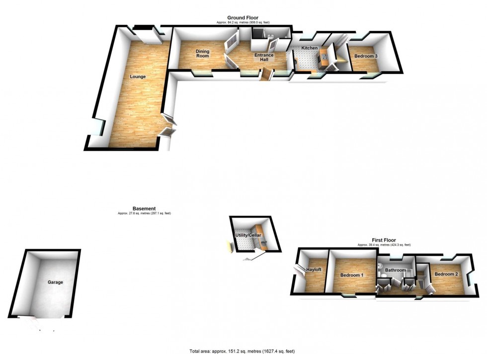 Floorplan for Bay Lane, Draycott, Cheddar