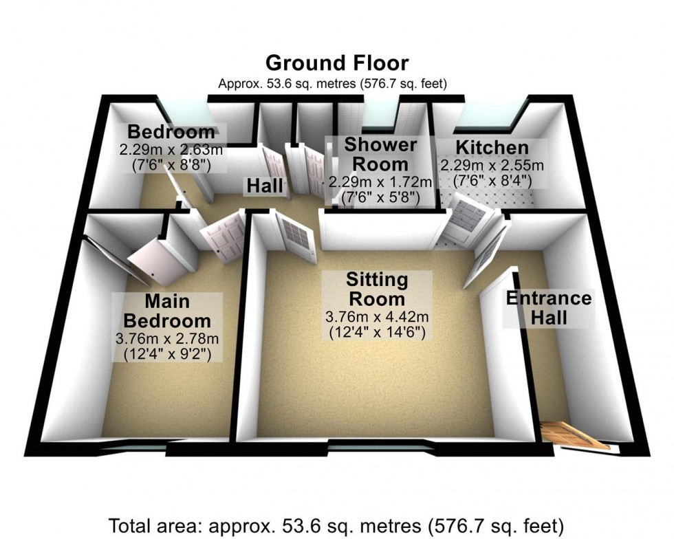 Floorplan for Symons Way, Cheddar