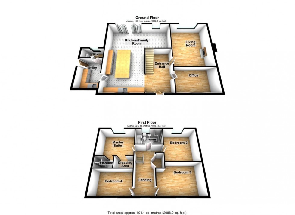 Floorplan for Ashey Lane, The Hayes, Cheddar