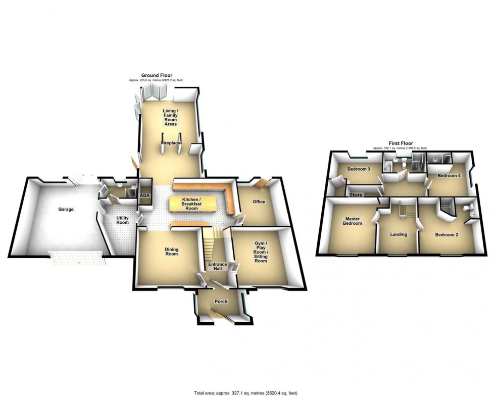 Floorplan for Sand Farm Lane, Kewstoke