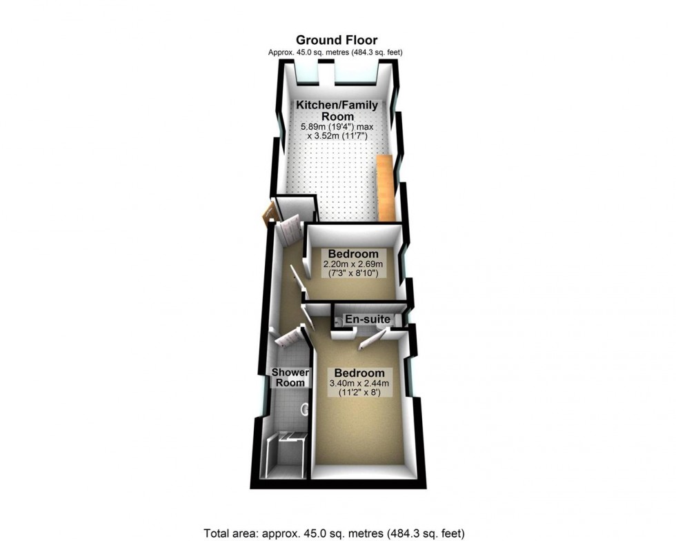 Floorplan for Oaklands Park, Polperro Road, Looe