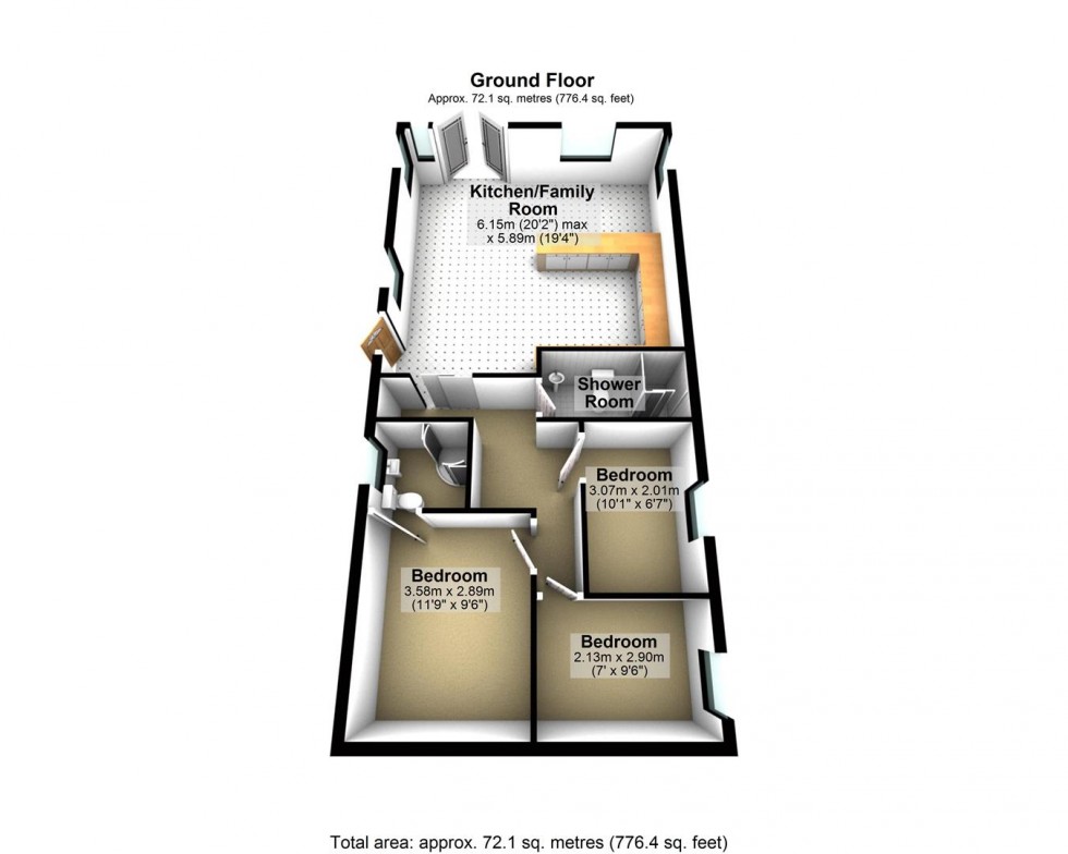 Floorplan for Hewas Water, St. Austell