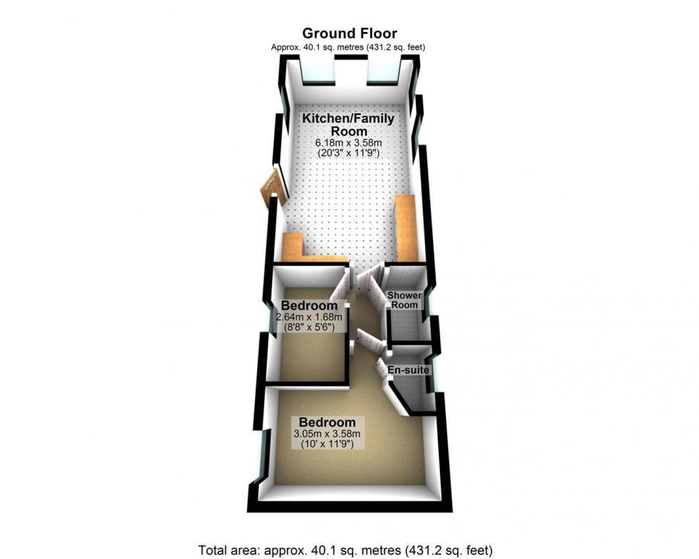 Floorplan for Oaklands Park, Polperro Road, Looe