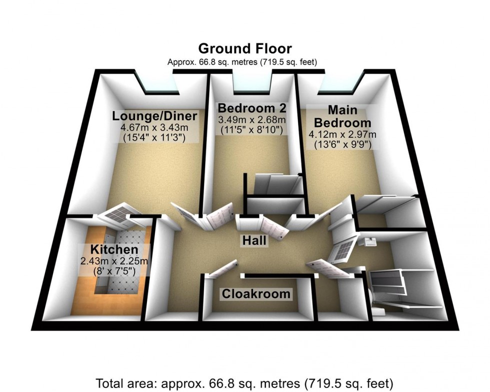 Floorplan for Alexandra Lodge, Stokefield Road, Thornbury