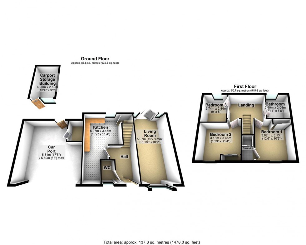 Floorplan for Little Green Drive, Wedmore