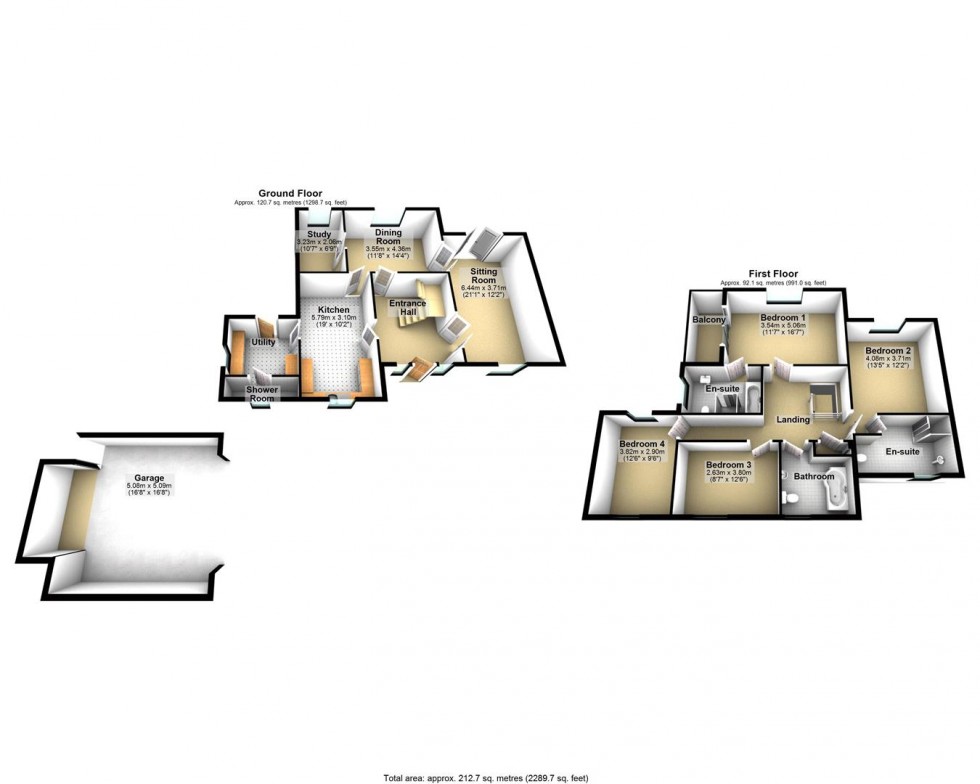 Floorplan for Barton Road, Berrow