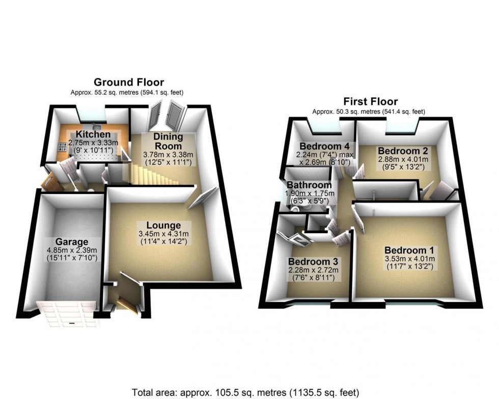 Floorplan for Greenhayes, Cheddar