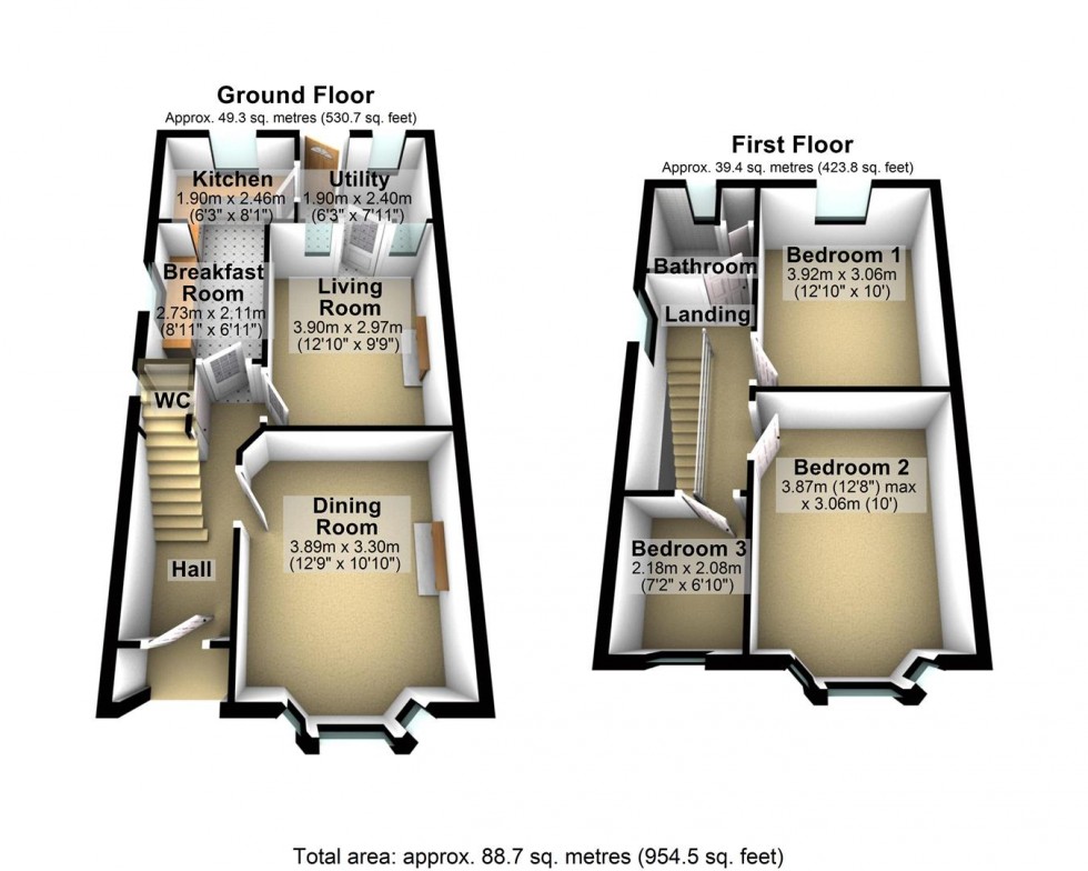 Floorplan for Upper New Road, Cheddar