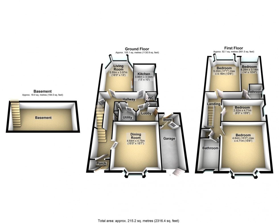 Floorplan for Belmont Crescent, Swindon