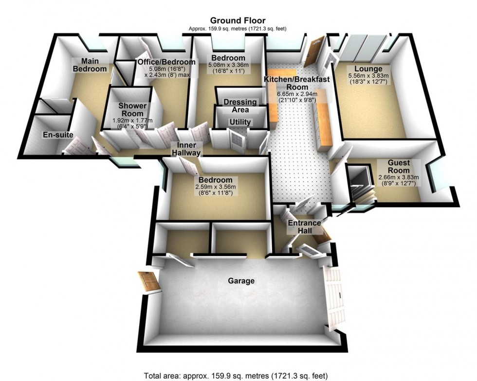 Floorplan for Back Lane, Draycott