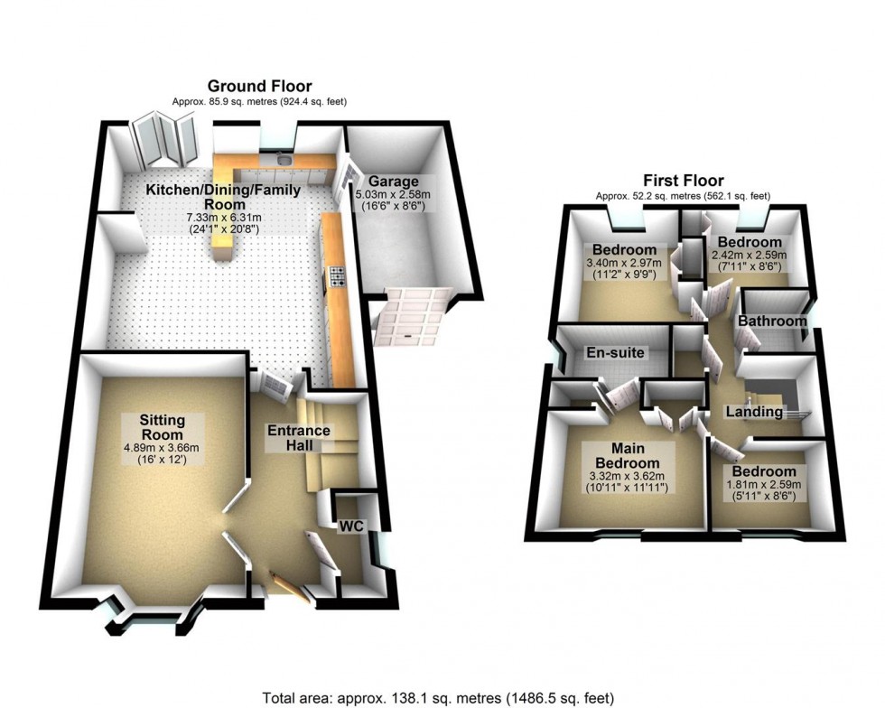 Floorplan for Barnabas Close, Axbridge