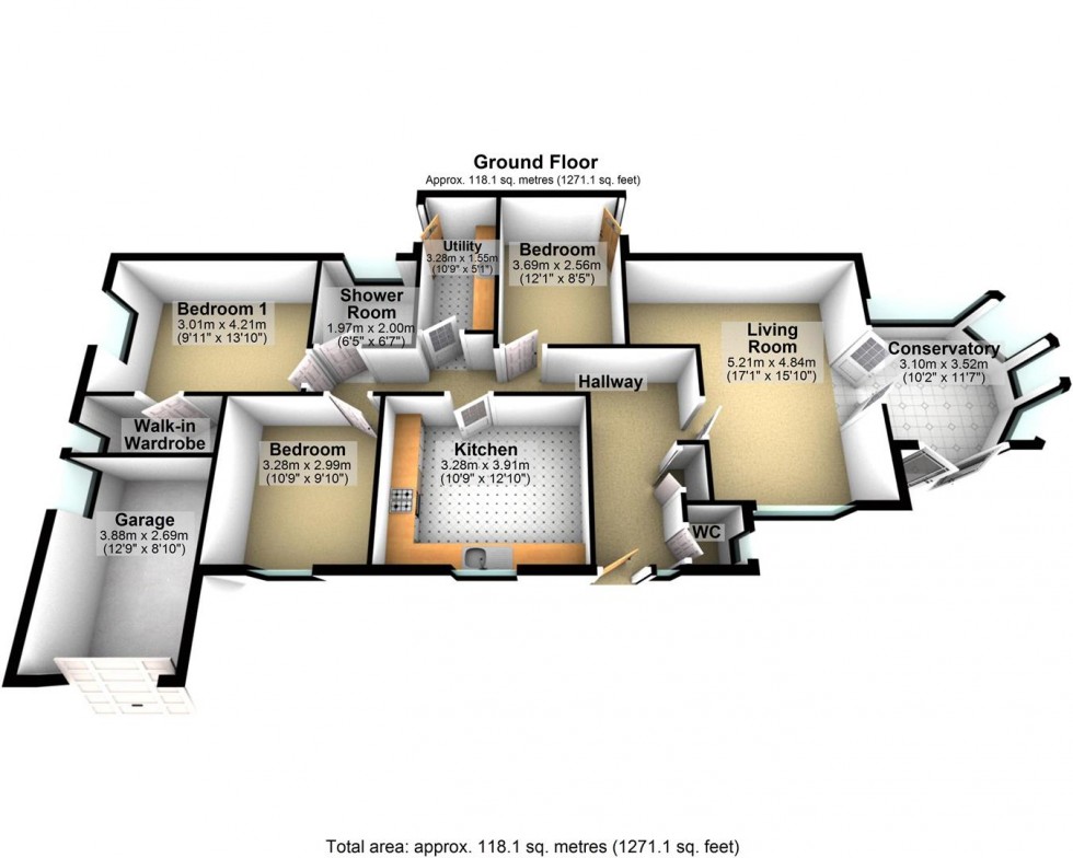 Floorplan for Barrows Park, Cheddar