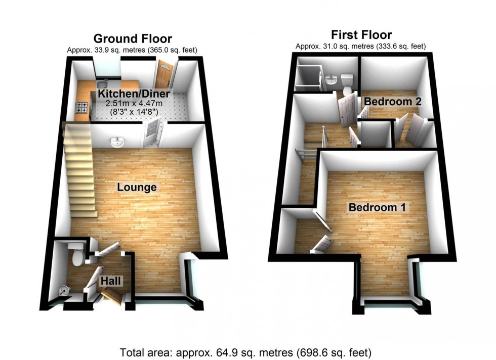 Floorplan for Symons Way, Cheddar